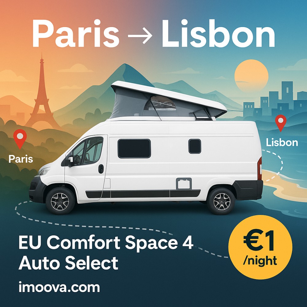 EU Comfort Space 4 Auto Select available for relocation from Paris to Lisbon