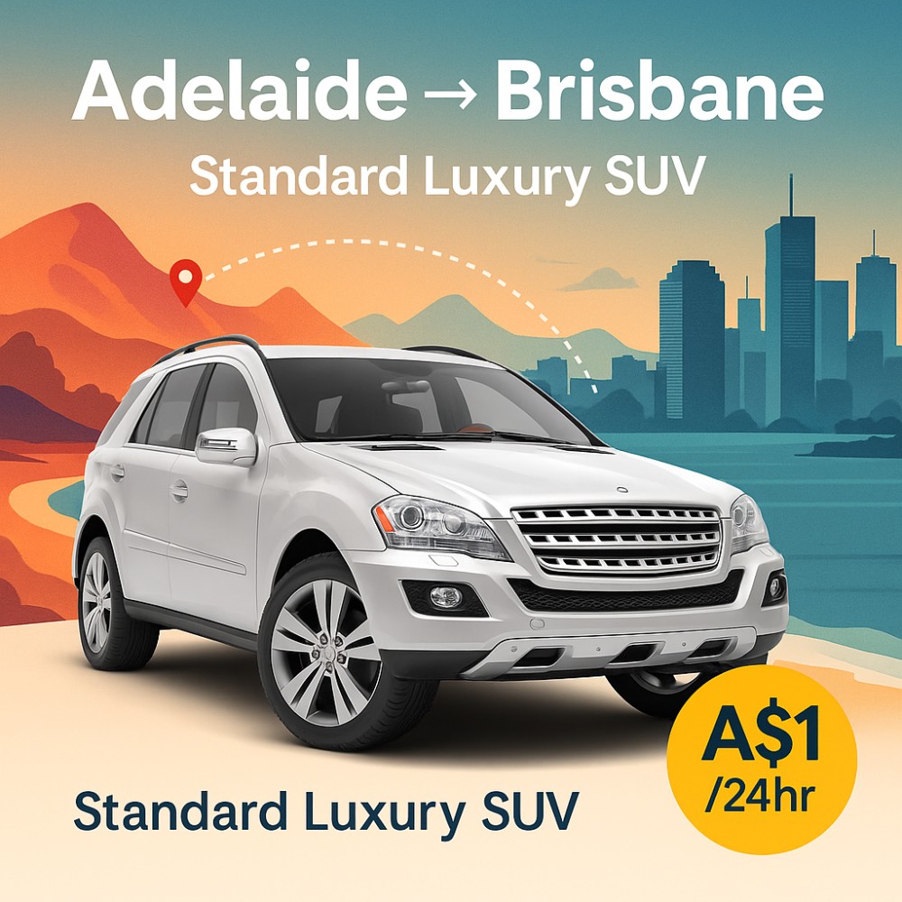 Standard Luxury SUV available for relocation from Adelaide to Brisbane