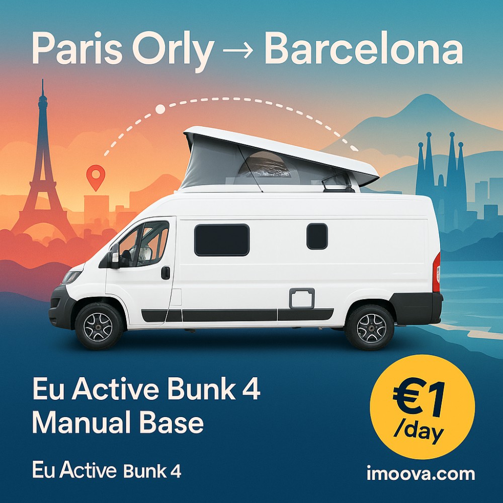 Eu Active Bunk 4 Manual Base available for relocation from Paris Orly to Barcelona