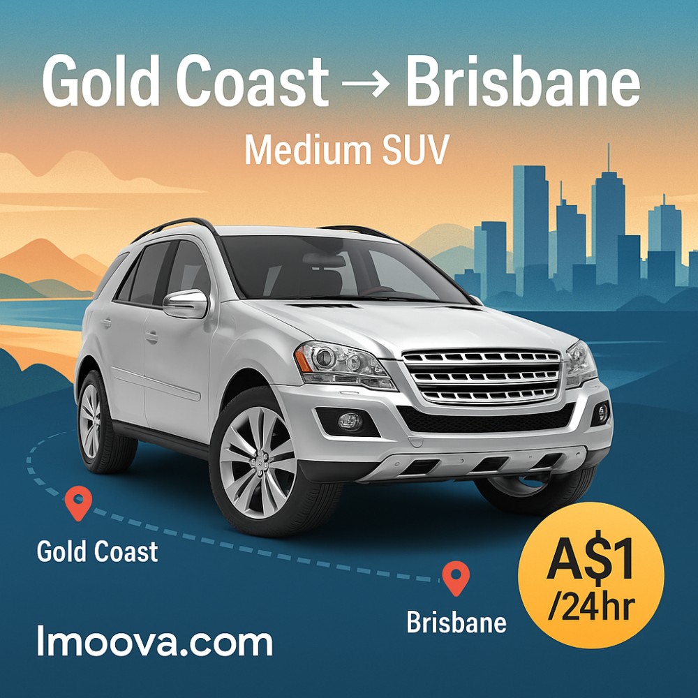Medium SUV available for relocation from Gold Coast to Brisbane
