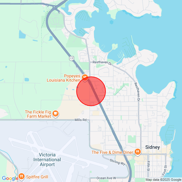 map of delivery location