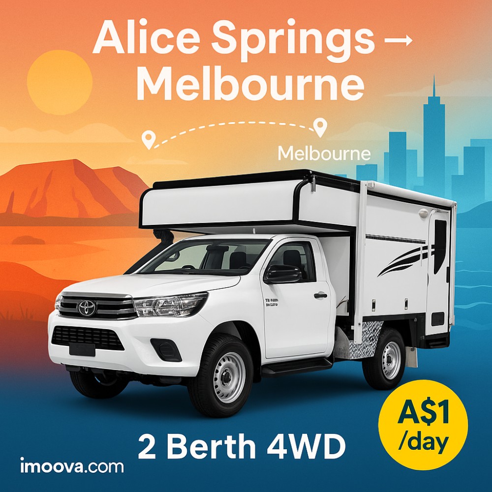 2 Berth 4WD available for relocation from Alice Springs to Melbourne