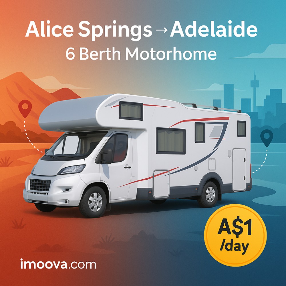 6 Berth Motorhome available for relocation from Alice Springs to Adelaide