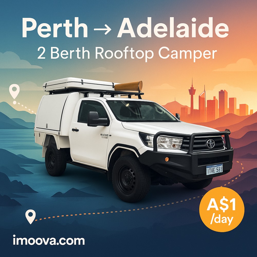 2 Berth Rooftop Camper available for relocation from Perth to Adelaide