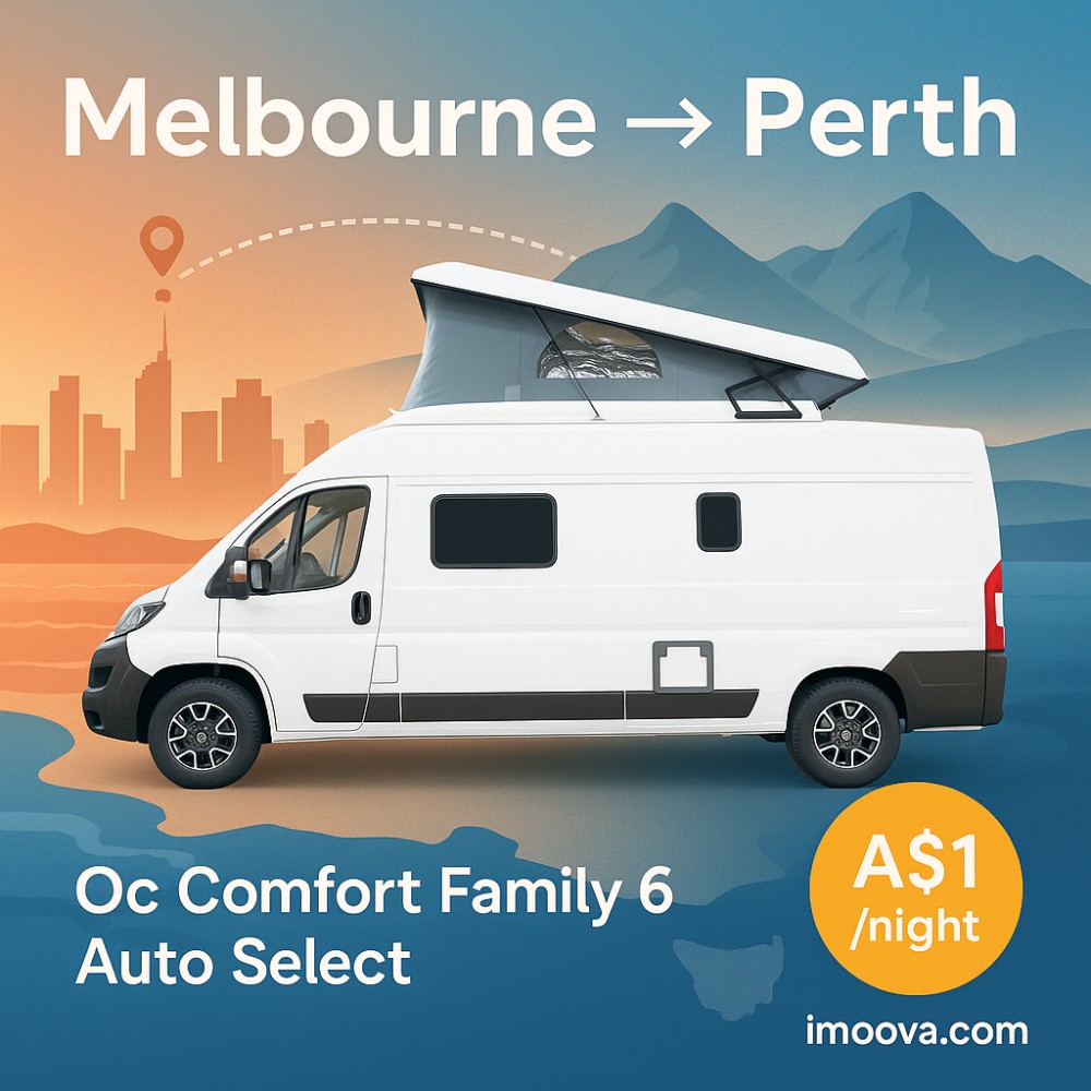 Oc Comfort Family 6 Auto Select available for relocation from Melbourne to Perth