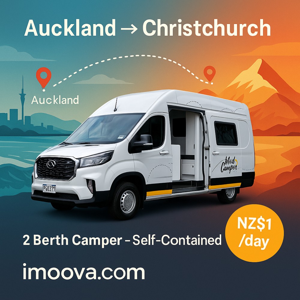 2 Berth Camper - Self-Contained available for relocation from Auckland to Christchurch