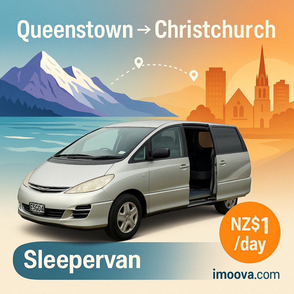 Sleepervan available for relocation from Queenstown to Christchurch