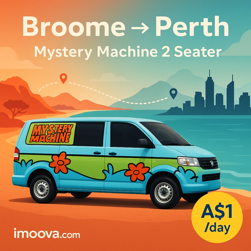 Mystery Machine 2 Seater available for relocation from Broome to Perth