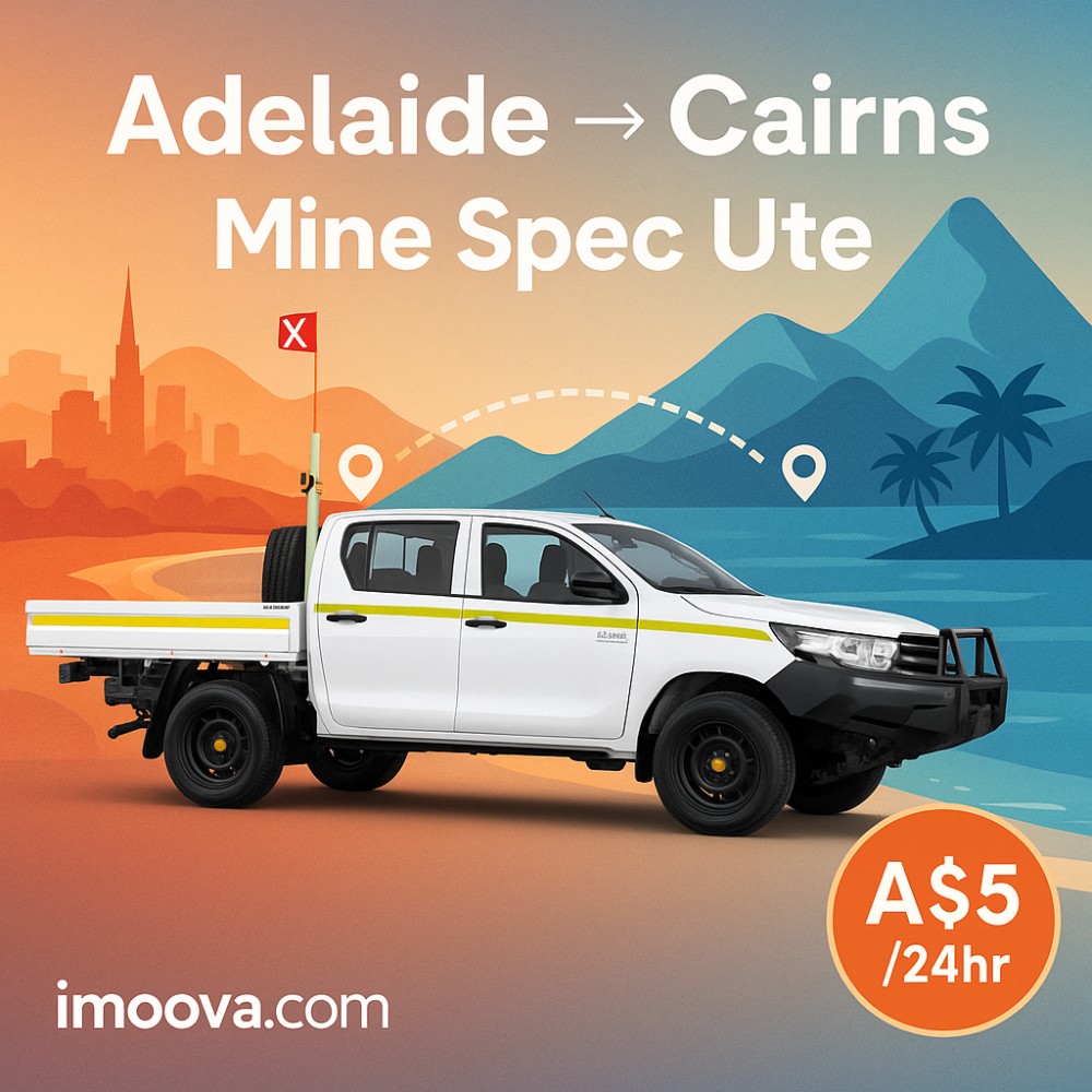 Mine Spec Ute available for relocation from Adelaide to Cairns
