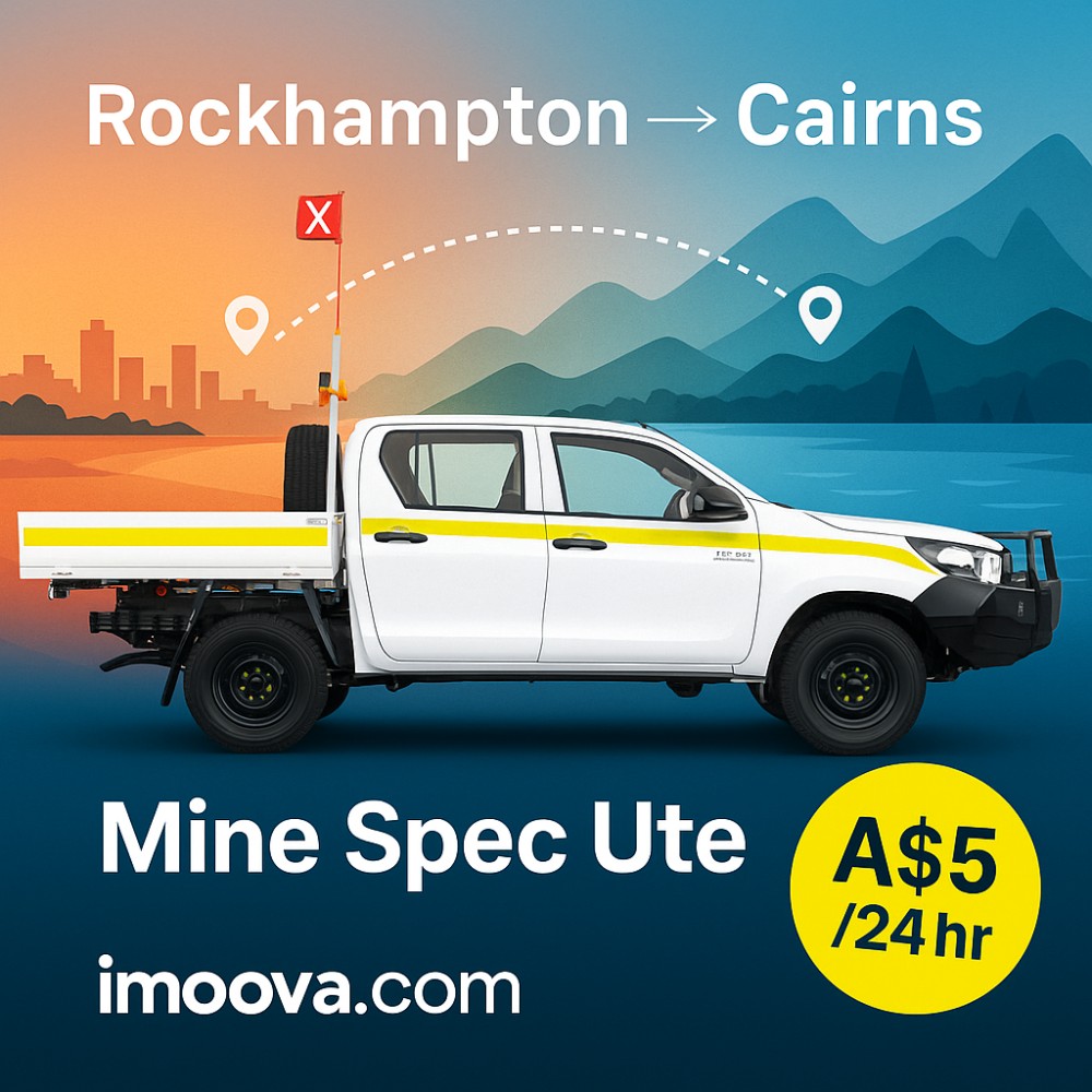 Mine Spec Ute available for relocation from Rockhampton to Cairns