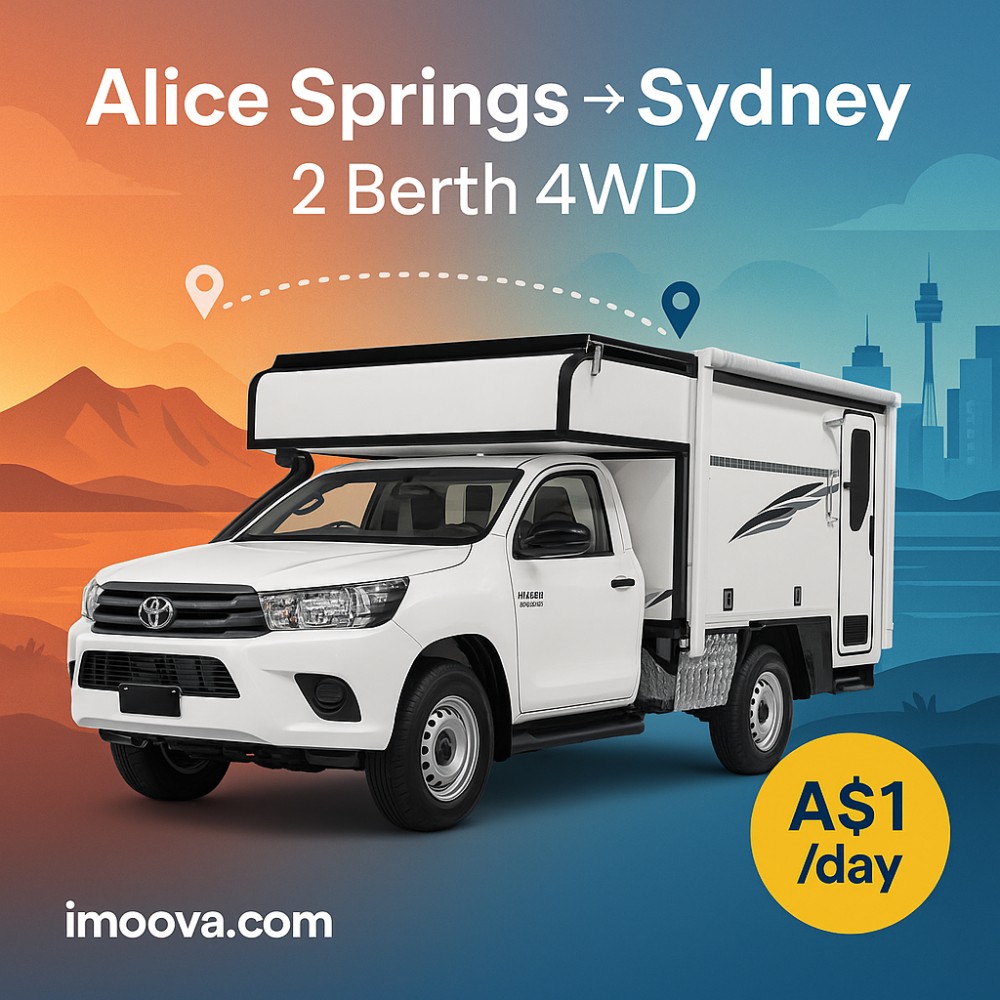2 Berth 4WD available for relocation from Alice Springs to Sydney