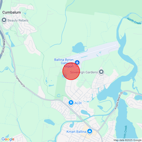 map of departure location