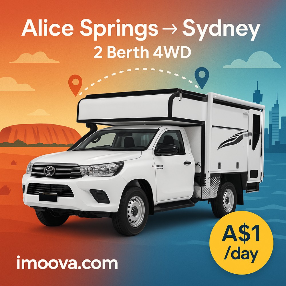2 Berth 4WD available for relocation from Alice Springs to Sydney