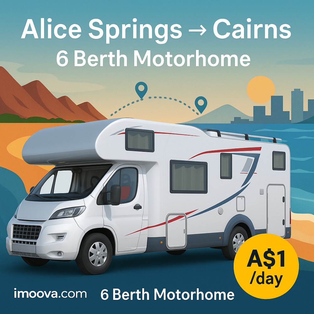 6 Berth Motorhome available for relocation from Alice Springs to Cairns