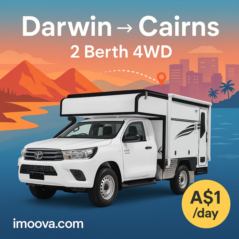 2 Berth 4WD available for relocation from Darwin to Cairns