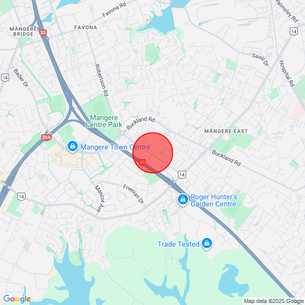 map of delivery location