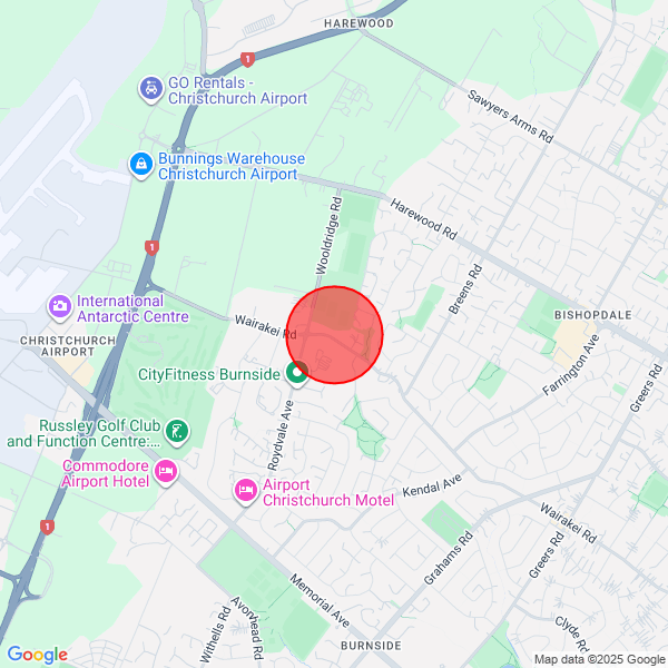 map of departure location
