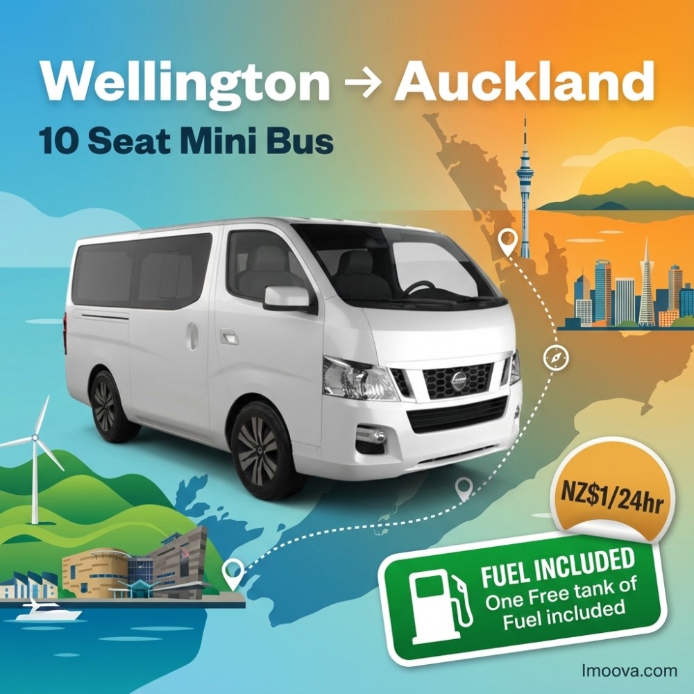 10 Seat Mini Bus available for relocation from Wellington to Auckland