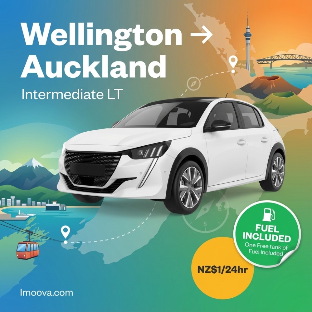 Wellington to Auckland