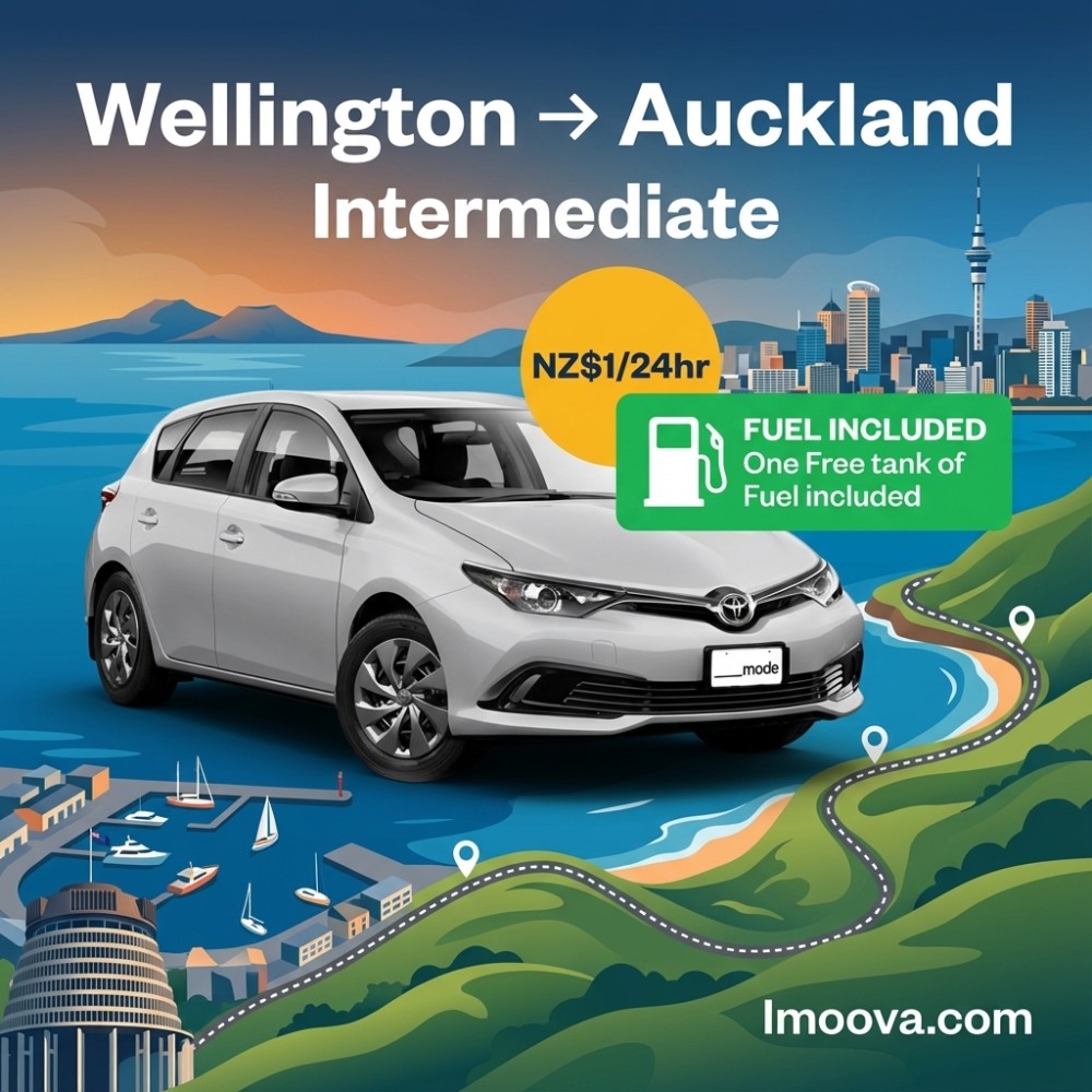 Wellington to Auckland