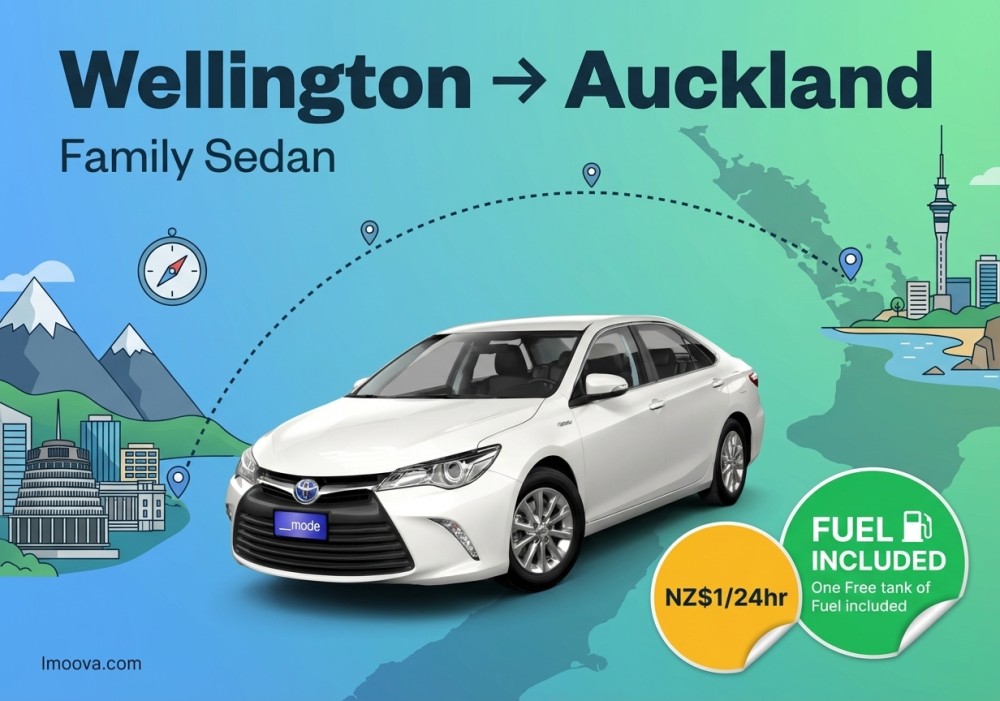 Wellington to Auckland
