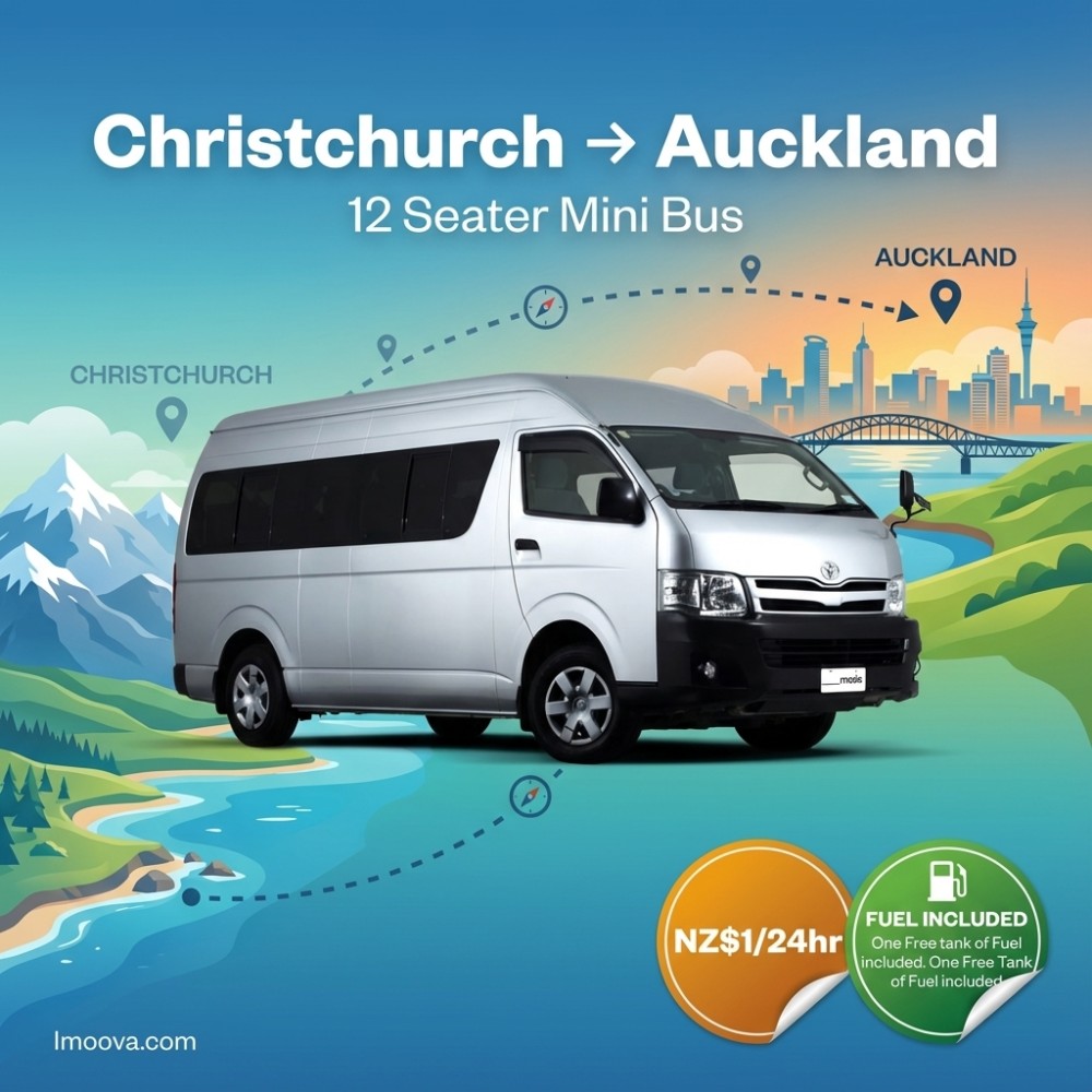 12 Seater Mini Bus available for relocation from Christchurch to Auckland