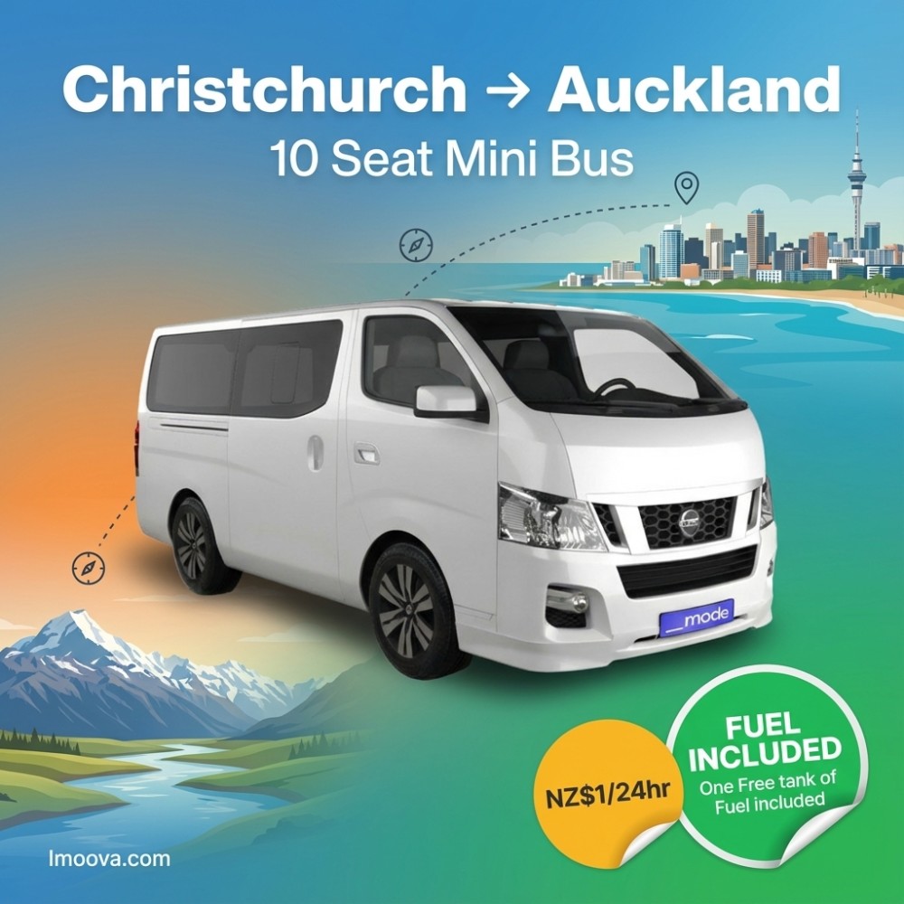 10 Seat Mini Bus available for relocation from Christchurch to Auckland