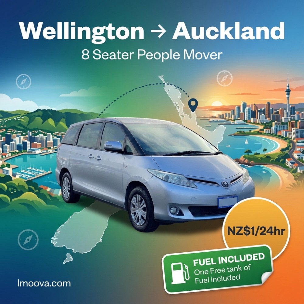 Wellington to Auckland