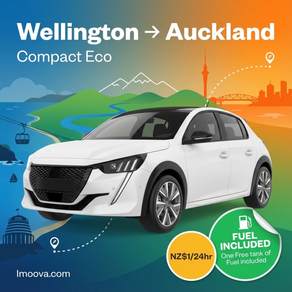 Wellington to Auckland