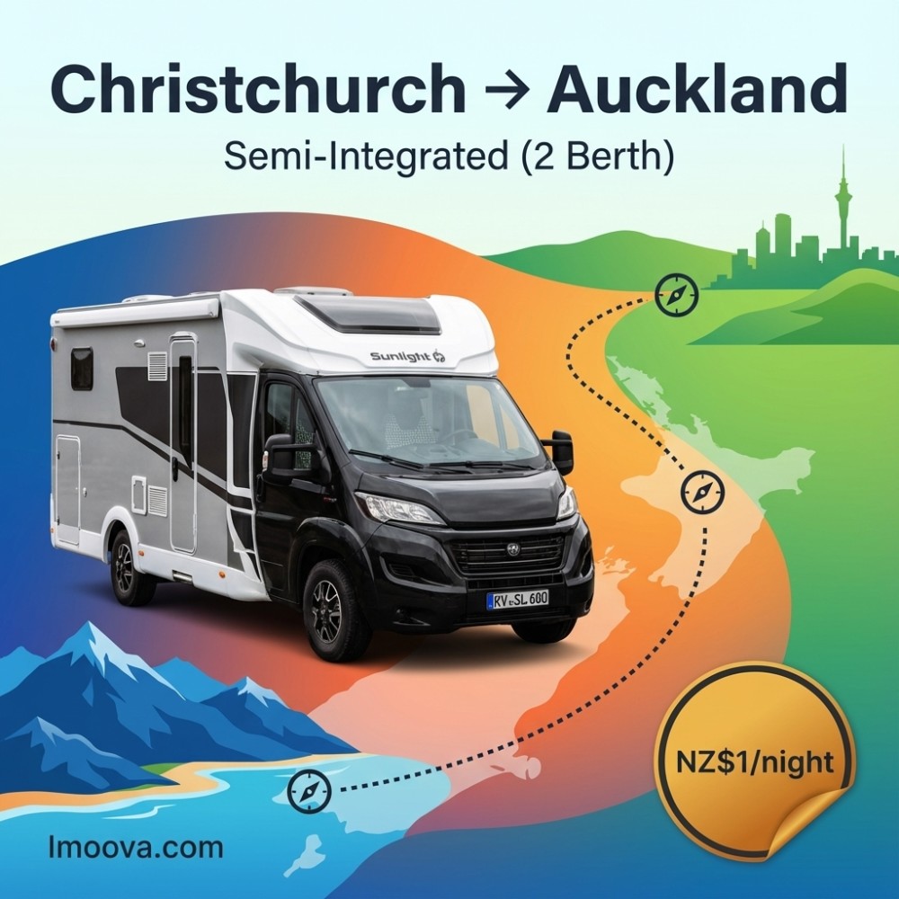 Semi-Integrated (2 Berth) available for relocation from Christchurch to Auckland