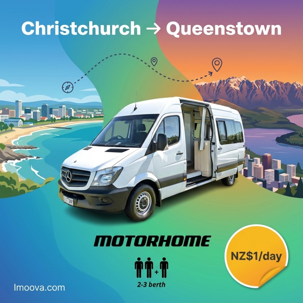 Motorhome available for relocation from Christchurch to Queenstown