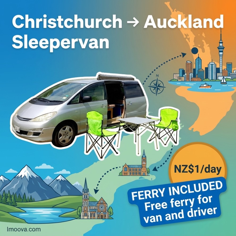 Sleepervan available for relocation from Christchurch to Auckland