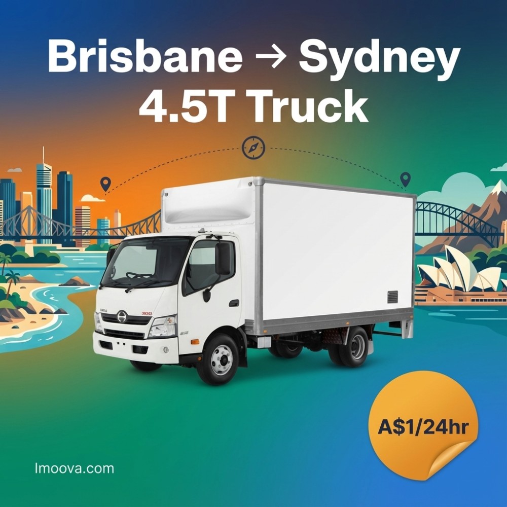 4.5T Truck available for relocation from Brisbane to Sydney