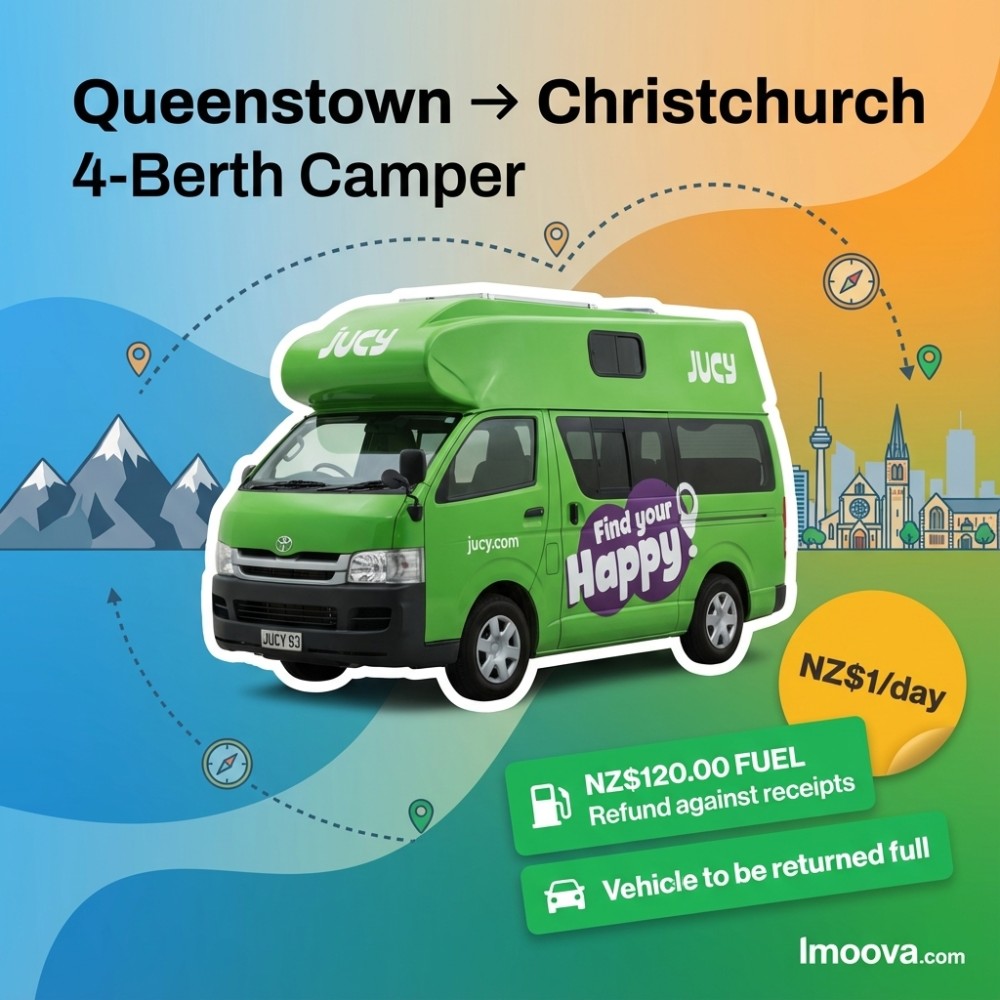 4-Berth Camper available for relocation from Queenstown to Christchurch