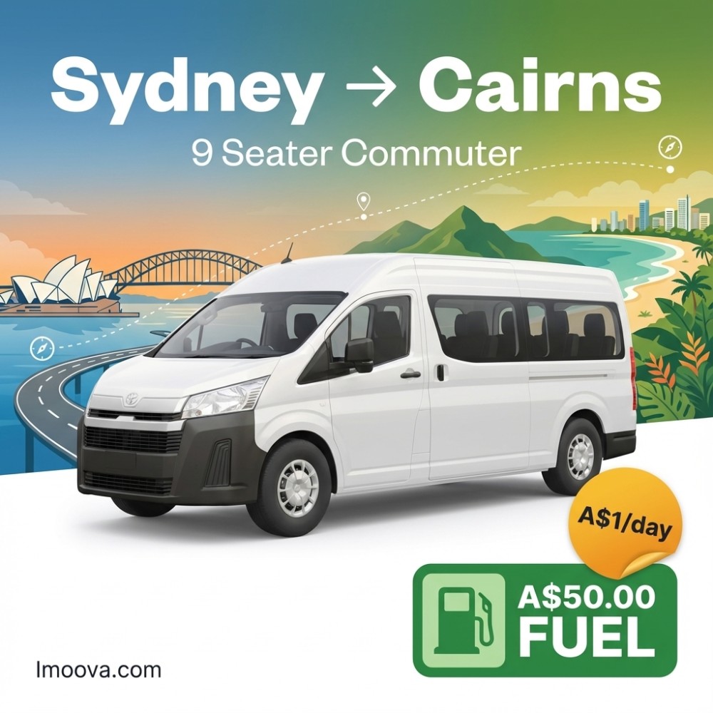 9 Seater Commuter available for relocation from Sydney to Cairns