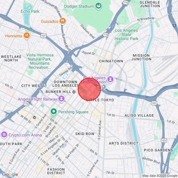 map of departure location
