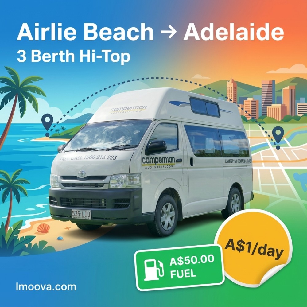3 Berth Hi-Top available for relocation from Airlie Beach to Adelaide