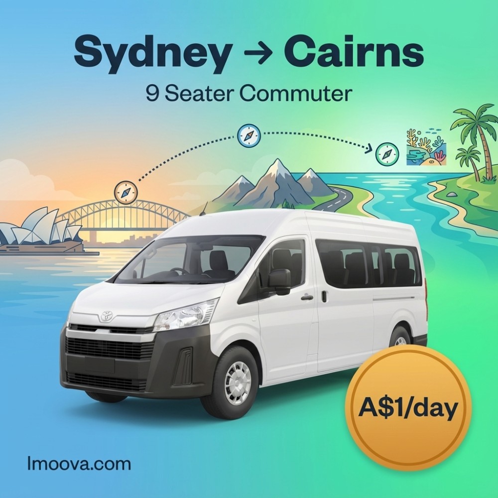 9 Seater Commuter available for relocation from Sydney to Cairns
