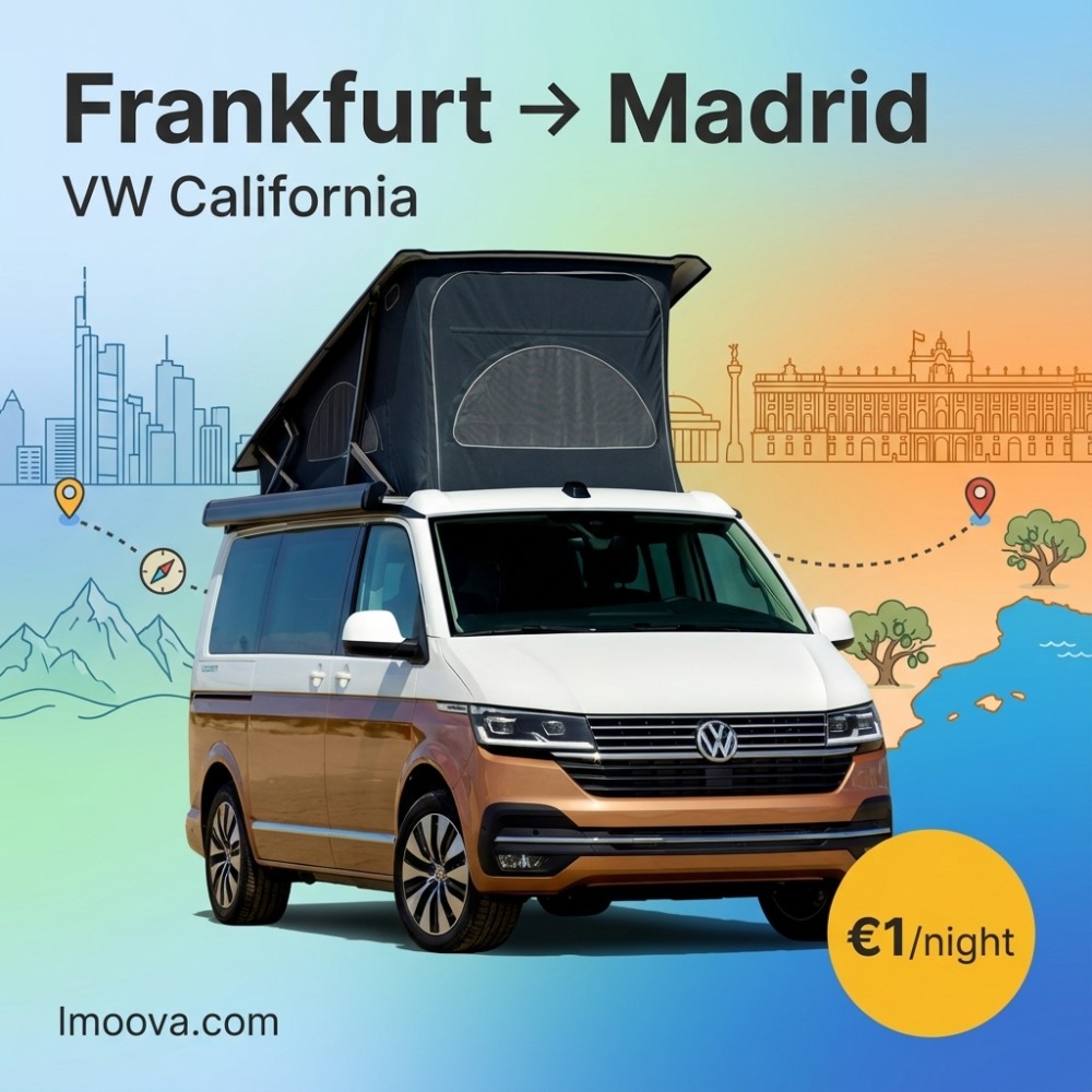 VW California available for relocation from Frankfurt to Madrid