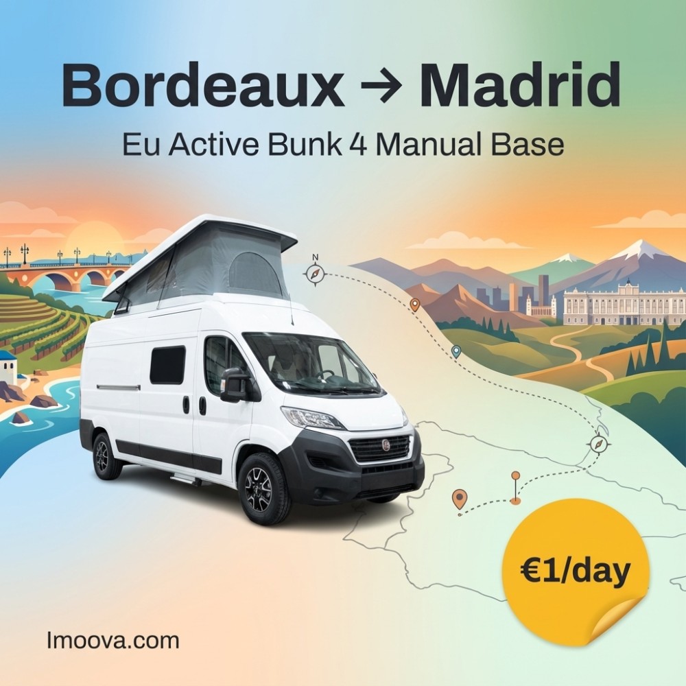 Eu Active Bunk 4 Manual Base available for relocation from Bordeaux to Madrid