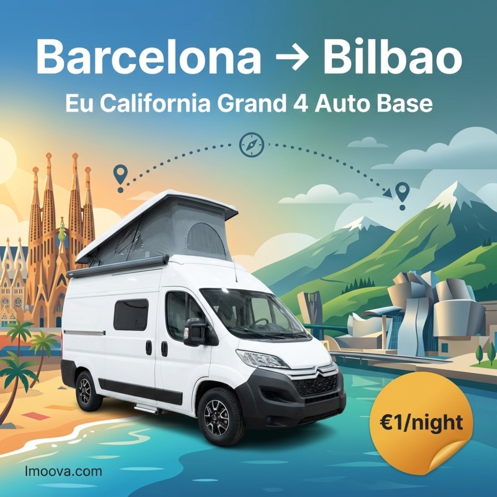 Eu California Grand 4 Auto Base available for relocation from Barcelona to Bilbao