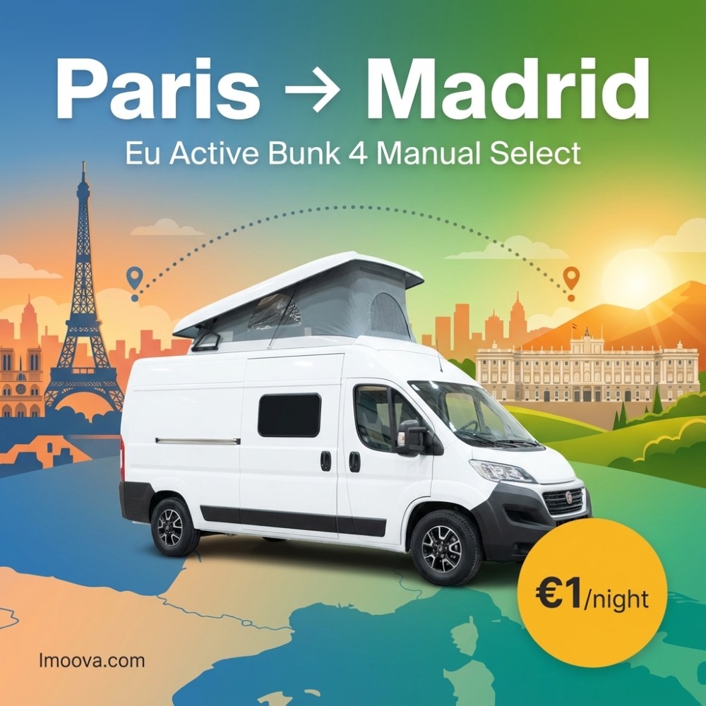 Eu Active Bunk 4 Manual Select available for relocation from Paris to Madrid