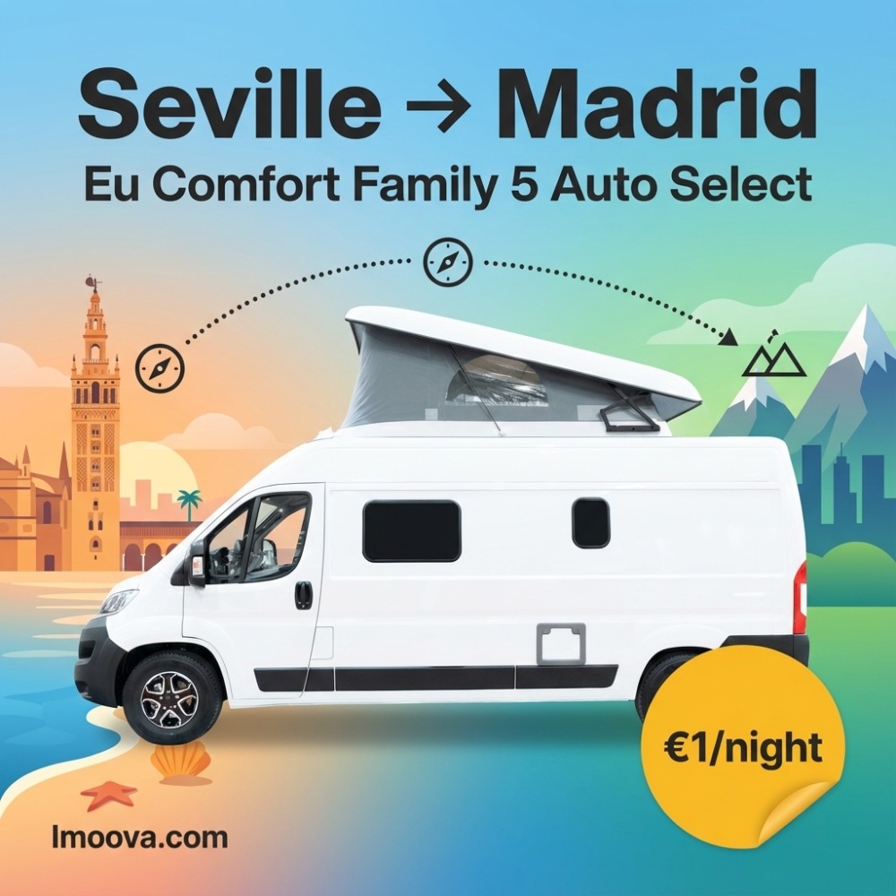 Eu Comfort Family 5 Auto Select available for relocation from Seville to Madrid