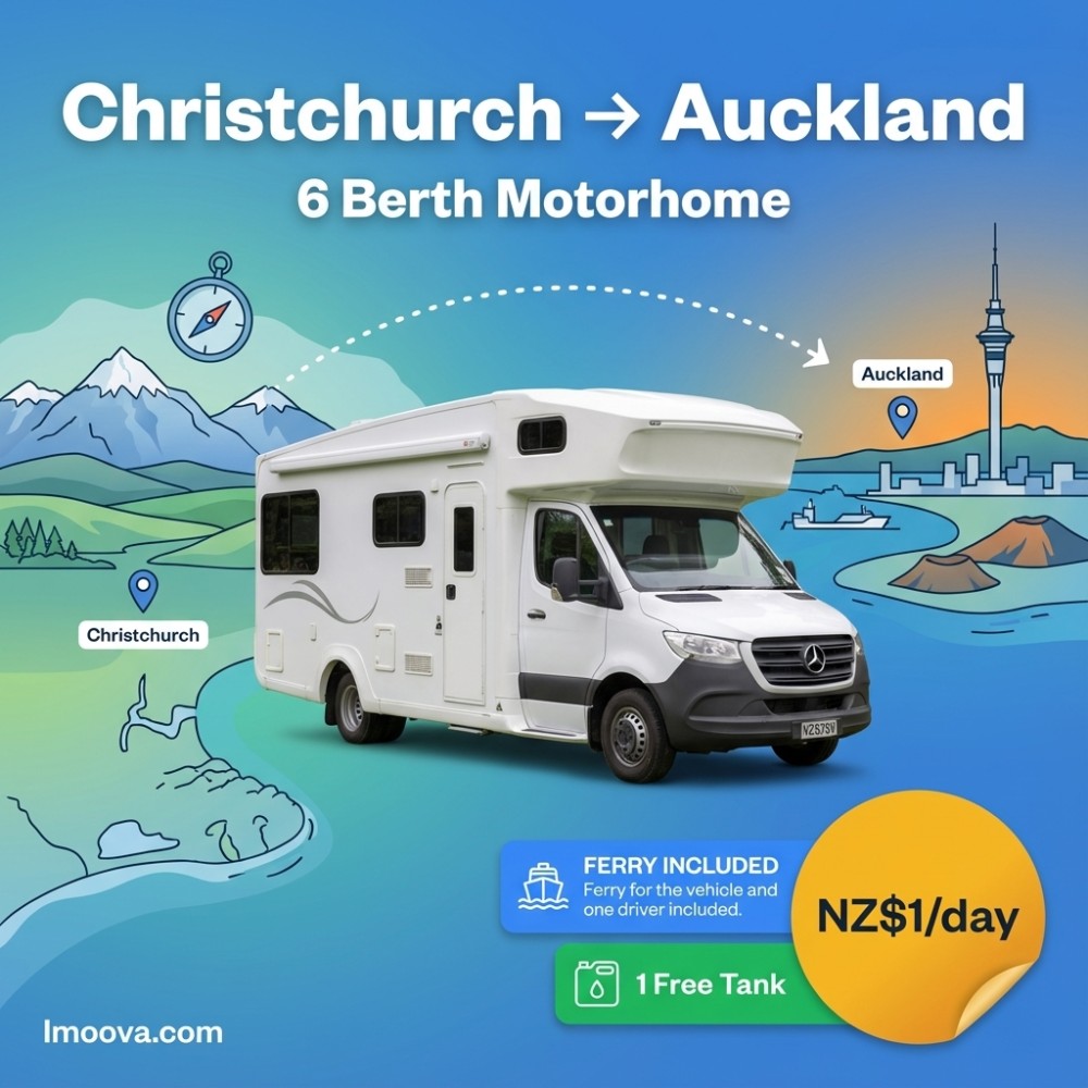 6 Berth Motorhome available for relocation from Christchurch to Auckland
