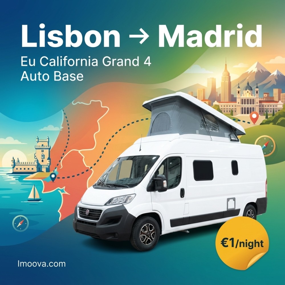 Eu California Grand 4 Auto Base available for relocation from Lisbon to Madrid