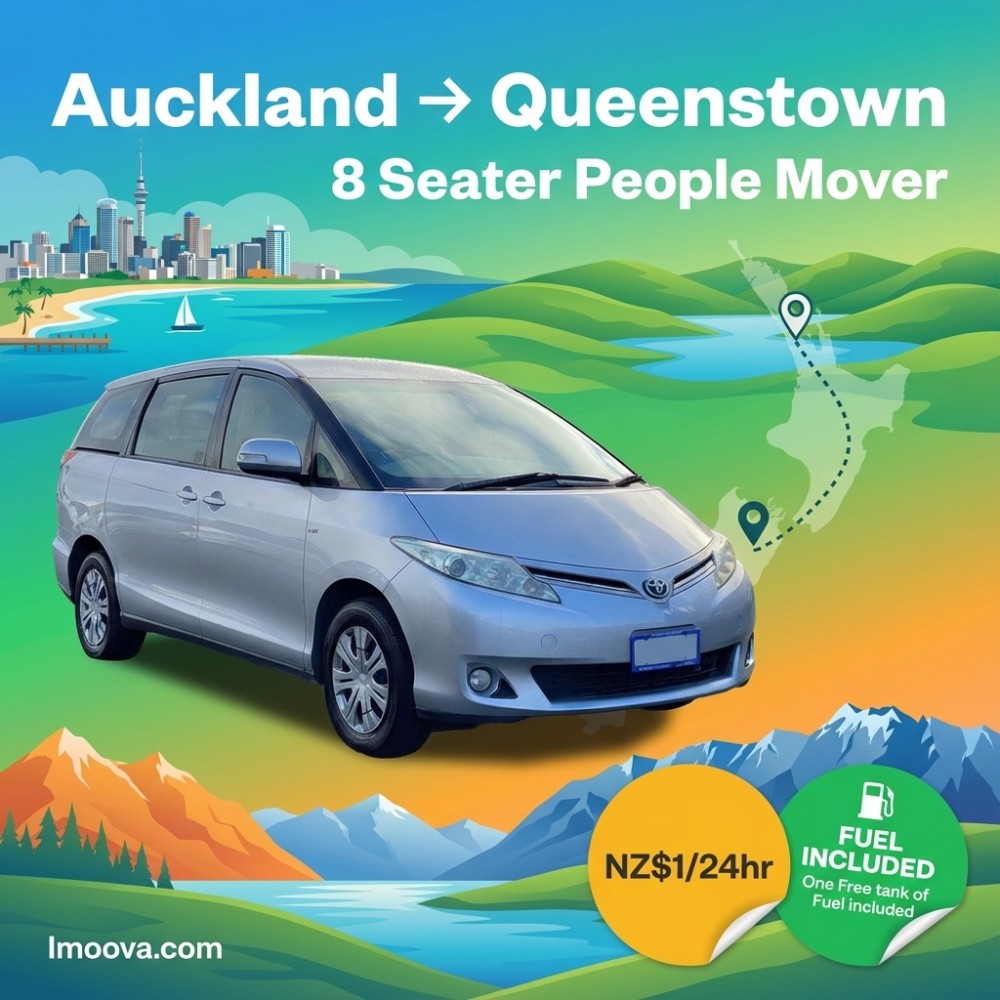 8 Seater People Mover available for relocation from Auckland to Queenstown