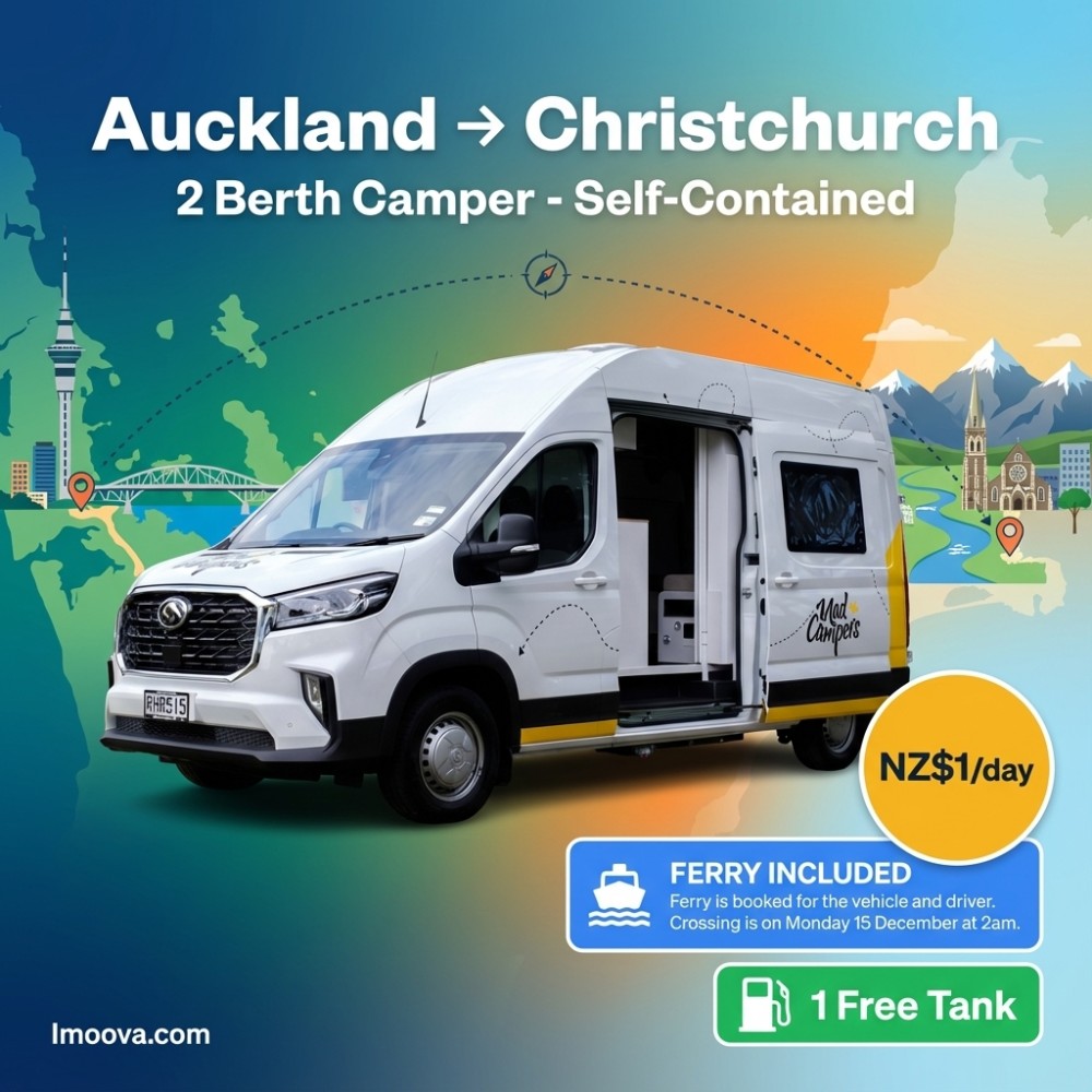 2 Berth Camper - Self-Contained available for relocation from Auckland to Christchurch