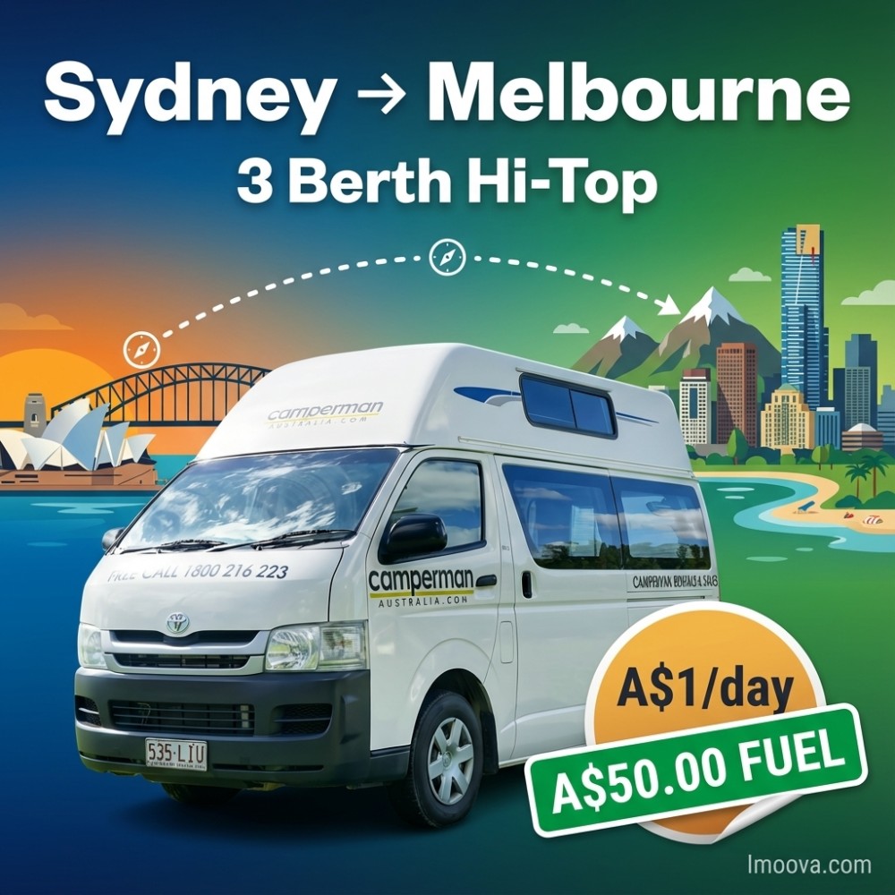 3 Berth Hi-Top available for relocation from Sydney to Melbourne