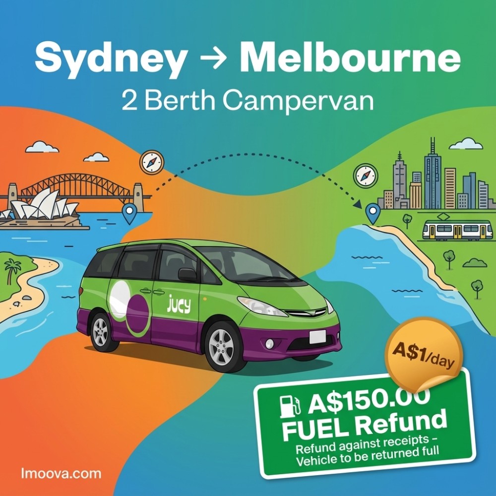 2 Berth Campervan available for relocation from Sydney to Melbourne
