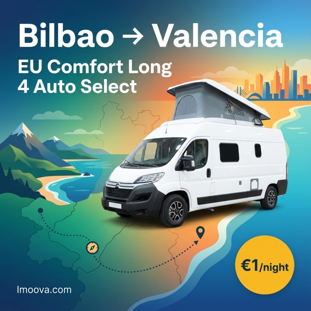 EU Comfort Long 4 Auto Select available for relocation from Bilbao to Valencia